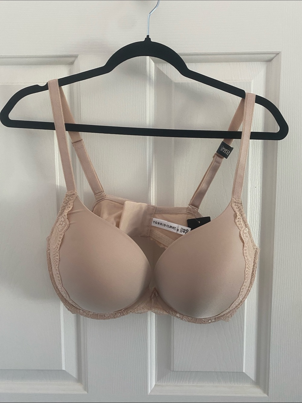 torrid Nude Lace-Trim Full Coverage T-Shirt Bra